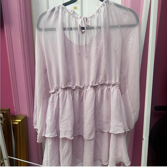 Aritzia Sunday Best amulet dress in lilac pink size L - Picture 4 of 8